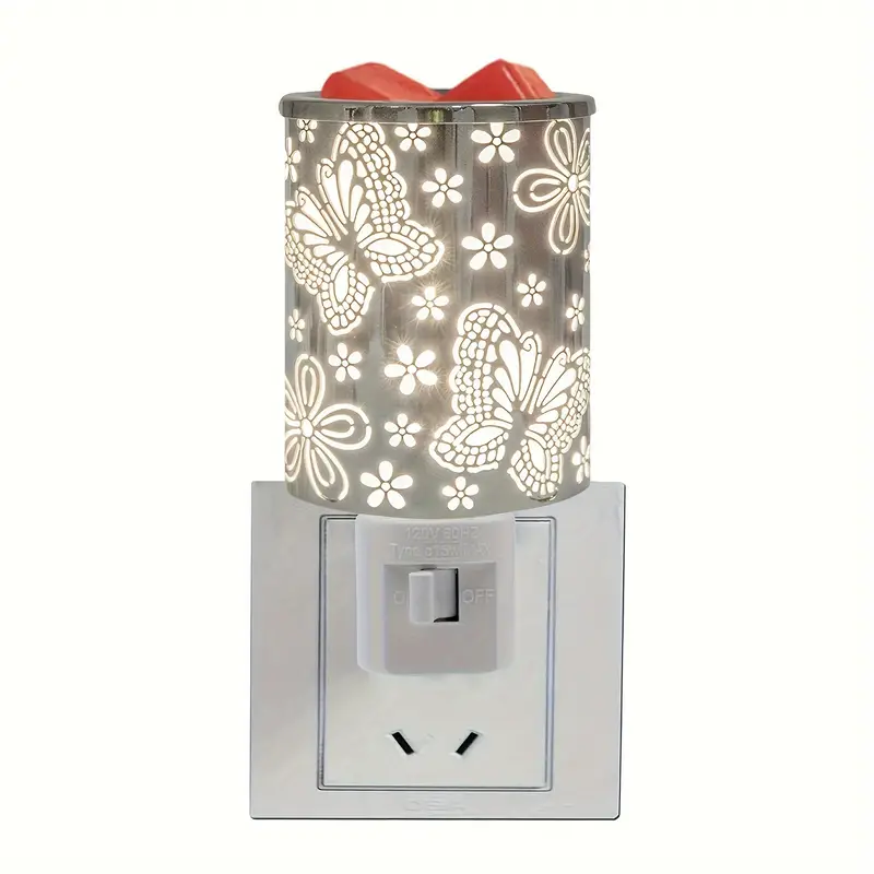 Plug-In Wax Warmer-Butterflies Metal